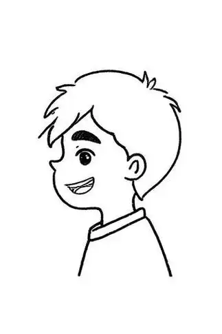 👦小男孩侧面简笔画✨