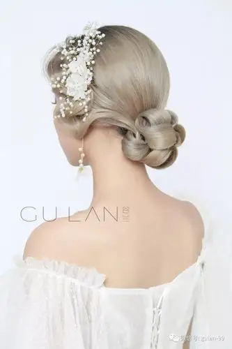 【谷兰】精致复古手推波低盘发造型