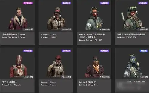 csgo探员皮肤分警匪吗探员皮肤介绍