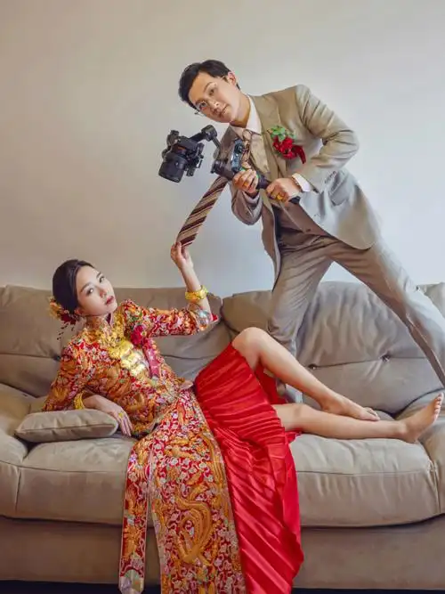 一个婚礼录像哥哥的婚礼化妆造型:dress house-sue#顺德化妆师  #新娘