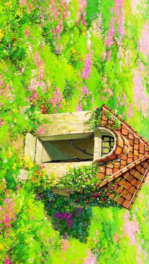 宫崎骏壁纸二次元场景插画