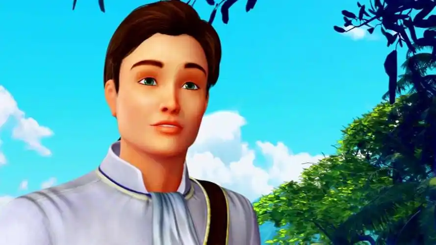 芭比之森林公主露露向王子介绍自己的动物