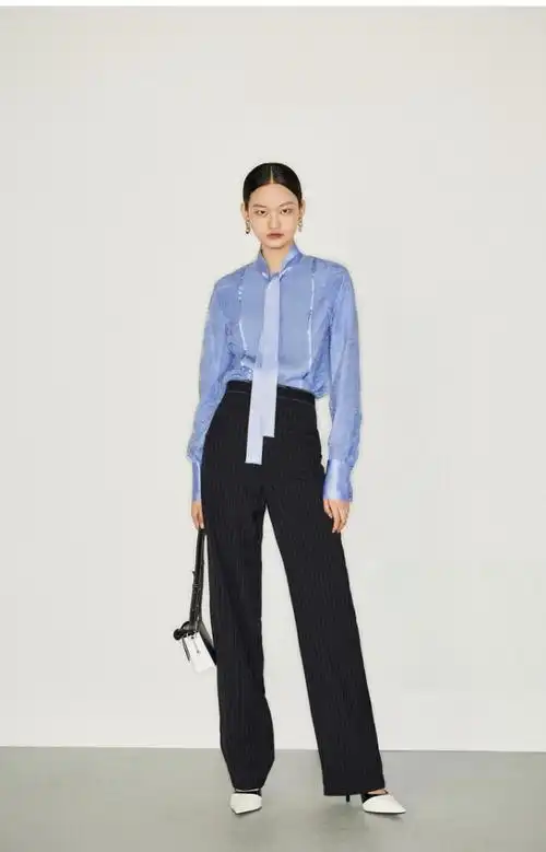 休闲西装裤2021春夏中国女装线上流行趋势裤装