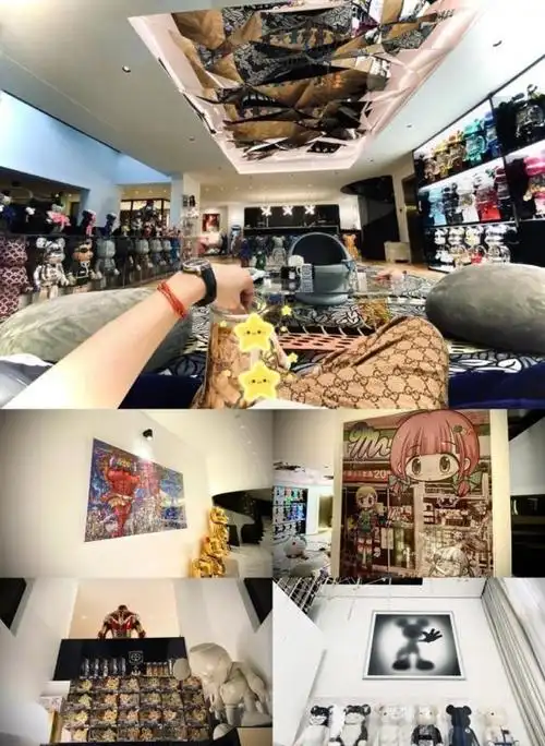 黄子韬的豪宅摆放不少名画及限量版模型.(互联网)