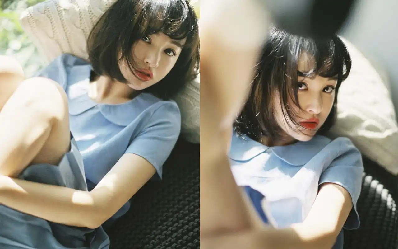 短发大眼的少女复古风格写真图片桌面壁纸