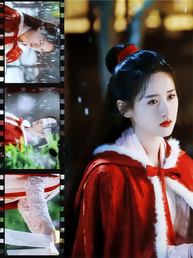 古装电视剧# 说到红衣氛围感这块,绝对不能少了袁冰妍饰演得舒靖容