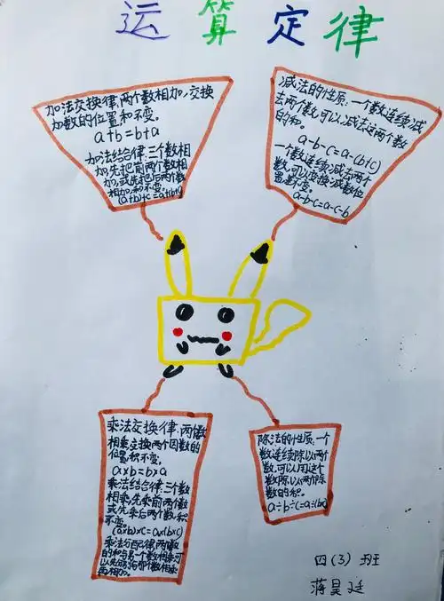 我选择了我喜欢的皮卡丘,老师也夸我的作业很有特色呢!