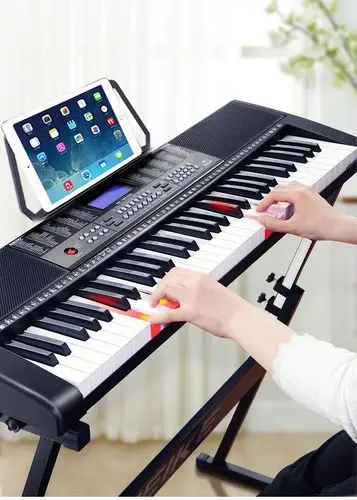 智能教学电子琴幼师儿童初学入门61键多功能专业电钢琴乐器 基础版 大