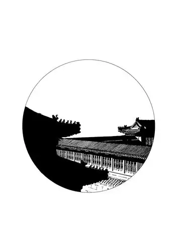 古建筑的黑白艺术