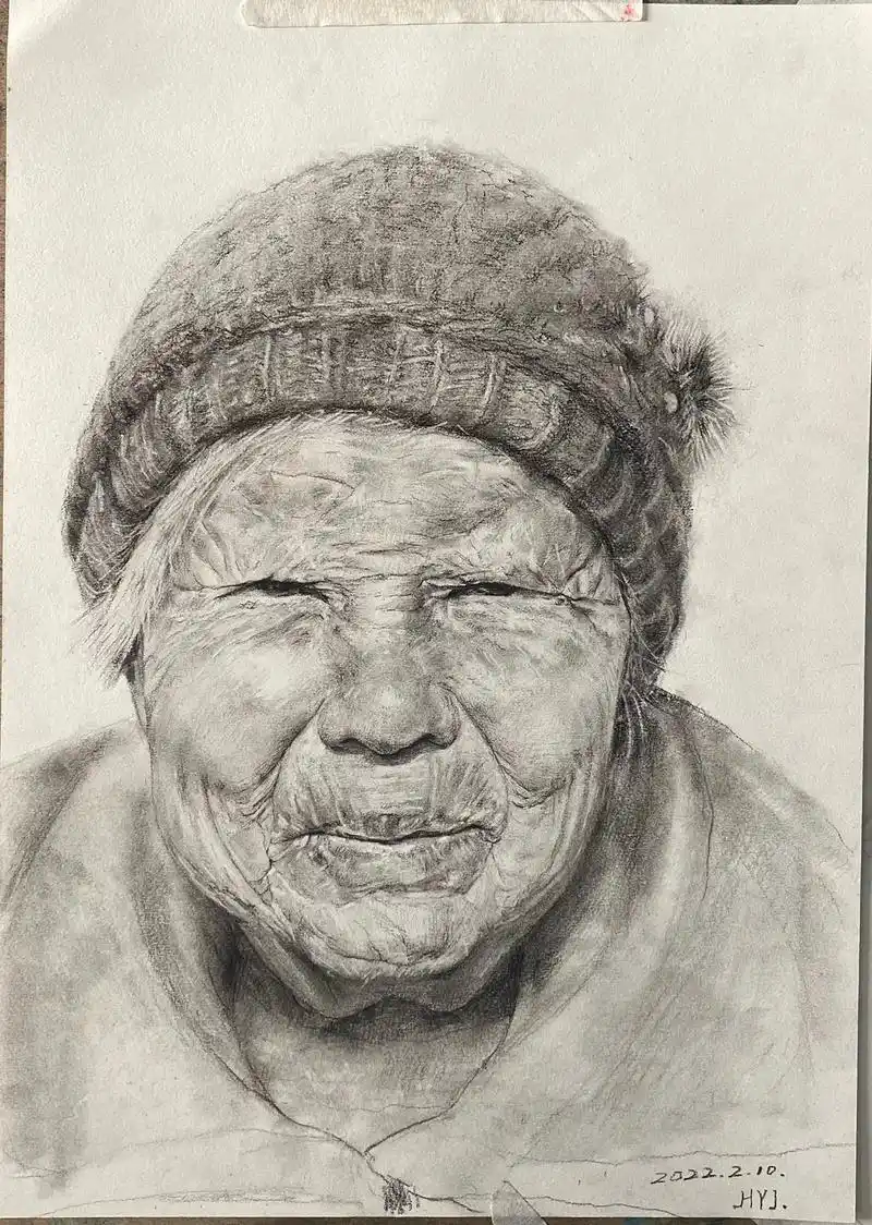 素描头像 #人物肖像 #肖像画 #想画就画 #素描 - 抖音