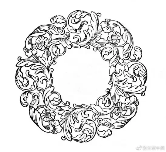 "de luxe"的唐草花纹