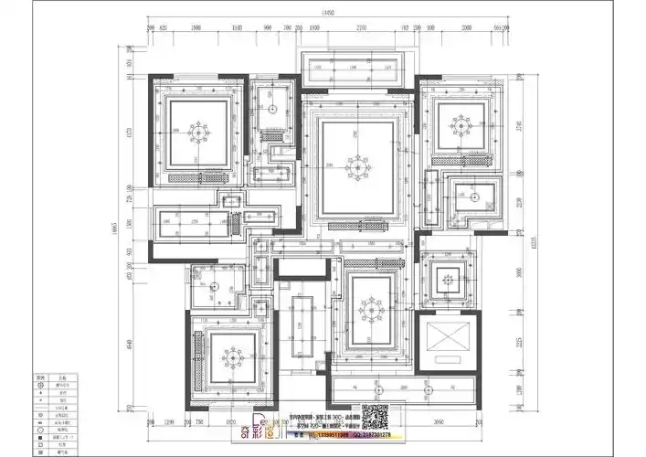 盛工欧式家装施工图全套图纸-平面4