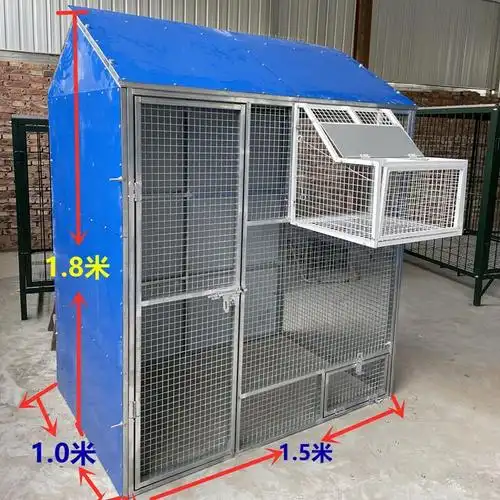 鸽子镀锌鸽笼鸽舍尖顶拼装家用大号养殖笼子笼子