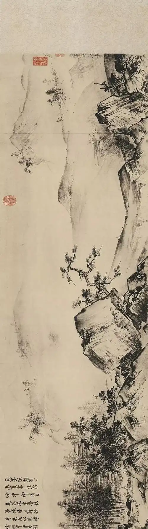 留白高手,南宋四家之夏圭,绘大小斧劈皴经典《溪山清远图》