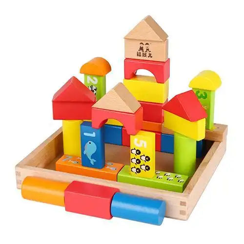 儿童积木玩具木头