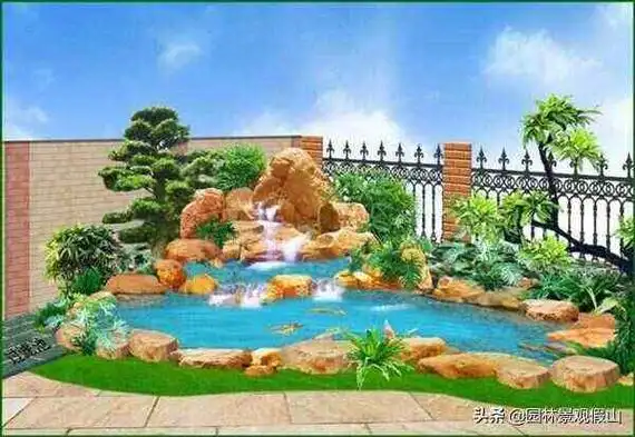 庭院假山鱼池设计之核心要点