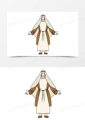 卡通简笔画沙特阿拉伯人物素材