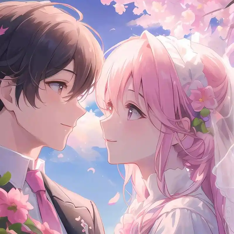 情人节2|唯美烂漫动漫头像|甜甜的恋爱         一个会心的微笑,一句