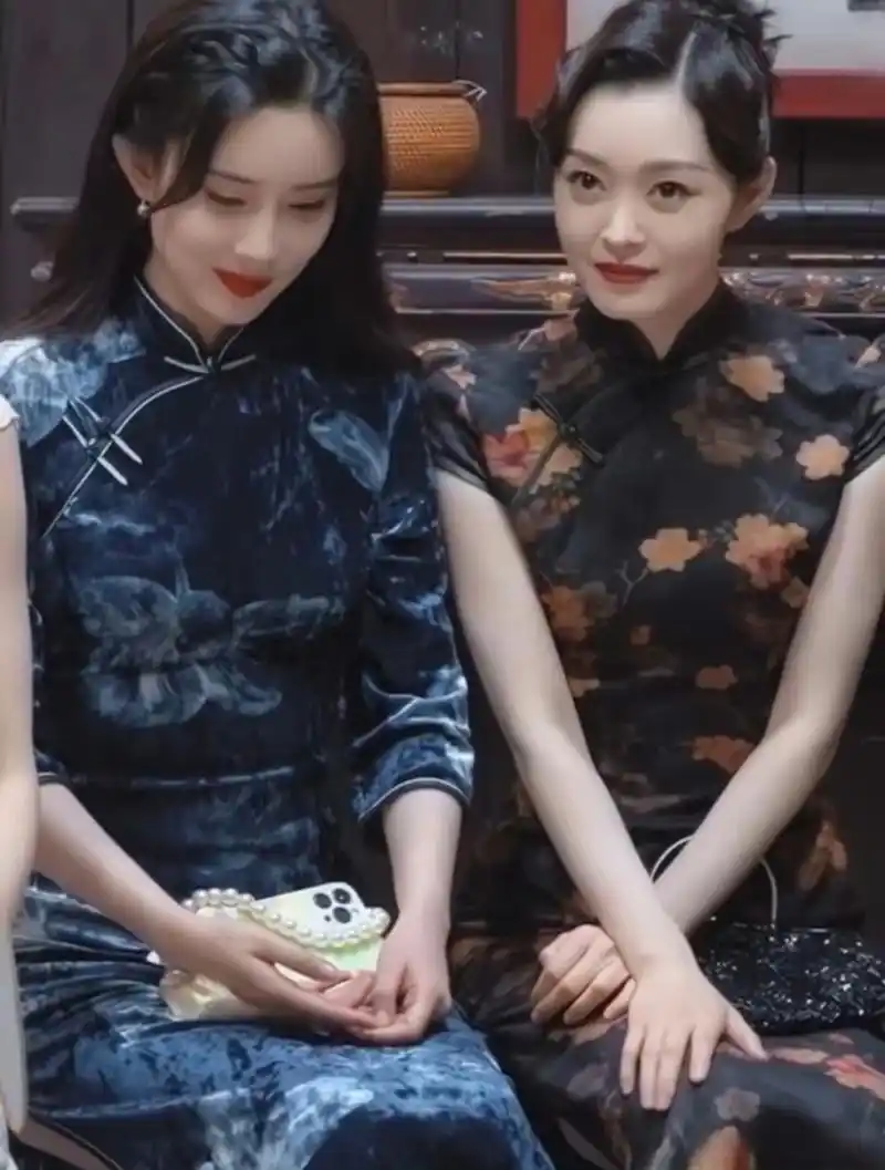 孟子义和宋轶早期穿旗袍同框好养眼啊