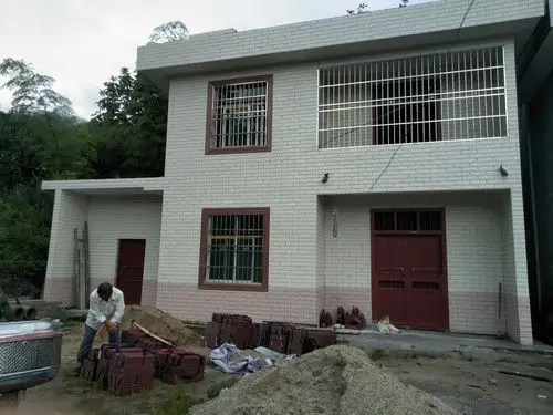 禾坑村2018年新农村建设房屋立面装修九月一号拍照.