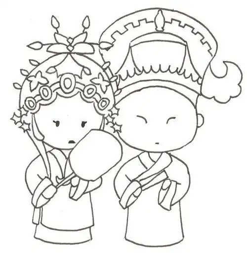 最简单京剧简笔画