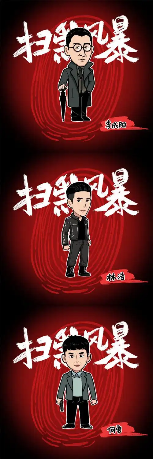 被sandian三点菌画的反差萌可爱到了～ 反差萌的扫黑有点可爱,孙红雷