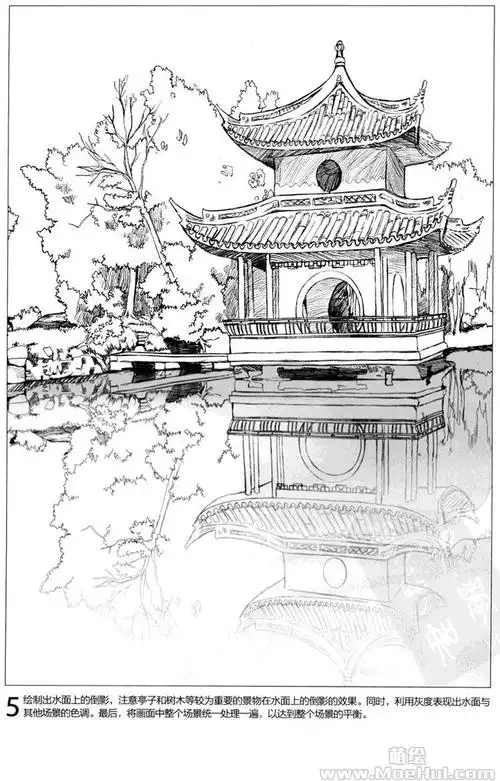 古风漫画入门44绘制古风庭园的人文场景