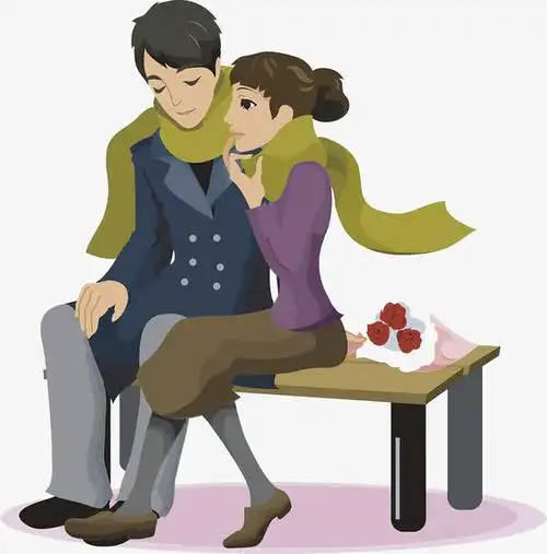 坐在椅子上的男女免抠素材免费下载_觅元素51yuansu.com