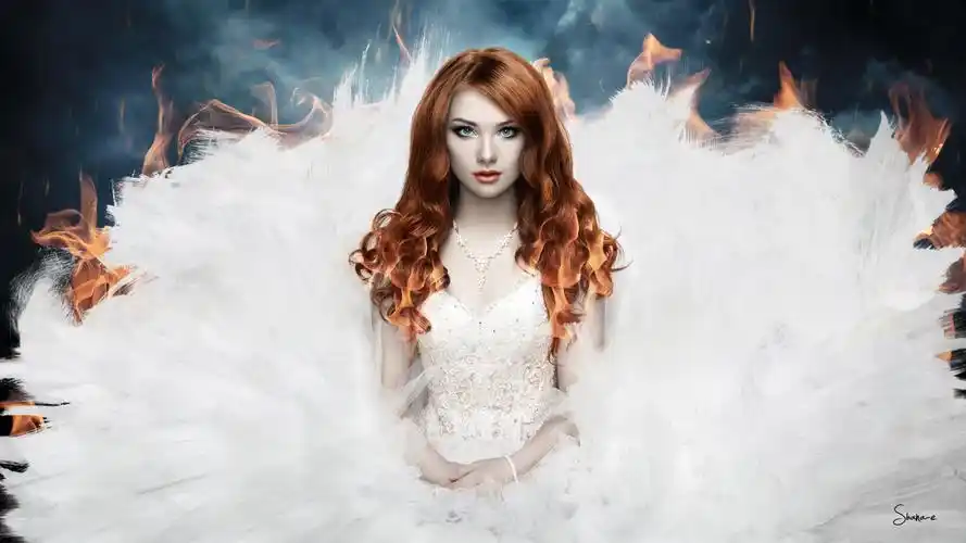 高清晰霸气俄罗斯金发碧眼美女桌面壁纸下载