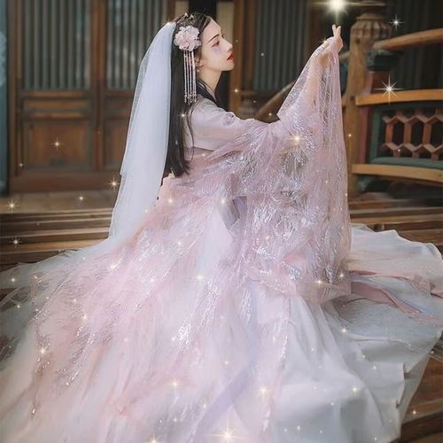 镜渝先生汉服齐胸襦裙女成人古装仙女飘逸百褶中国风交领广袖春夏刺绣