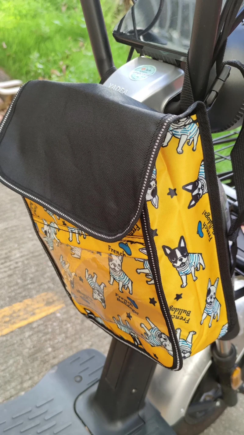 电动车挂物包防水电瓶车前置收纳袋防雨挂包自行车挂兜钥匙储物包