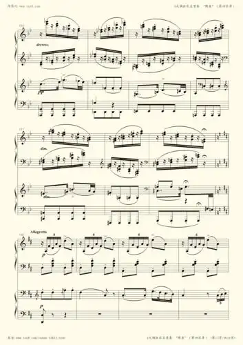 a大调弦乐五重奏"鳟鱼"第四乐章(两架钢琴谱)-舒伯特小提琴谱