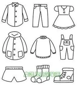 幼儿短袖短裤简笔画