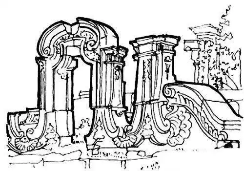 圆明园简笔画的画法图片这是一组圆明园简笔画的内容,希望能满足您的