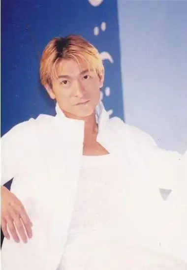 他特意为演唱会留的金色中分发型,被称为是史上最靓仔的金毛,至今没人