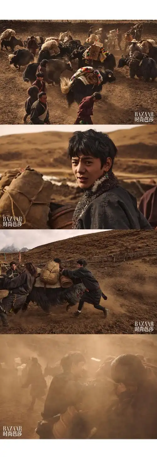 丁真 时尚芭莎##丁真旷野大片##时尚芭莎八月刊别册