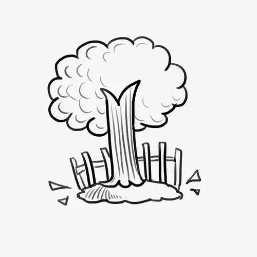 创意树的简笔画法