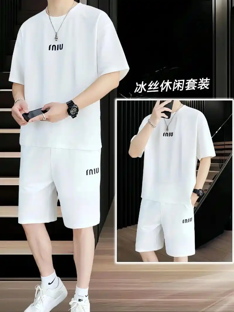 创作灵感 男士宽松休闲套装潮男短裤整套,时尚百搭高质感又舒适
