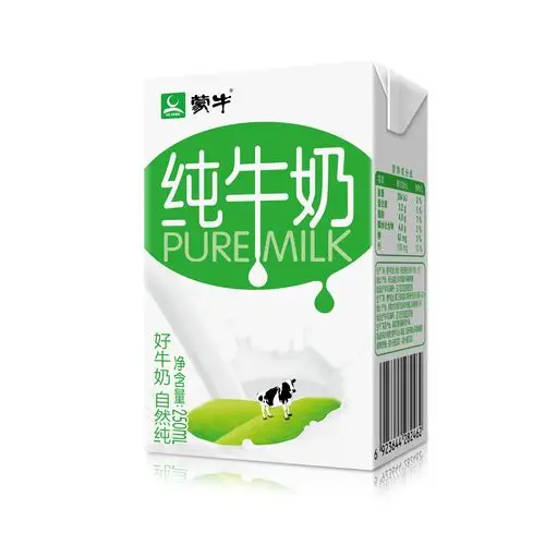 蒙牛milk纯牛奶24盒家庭装