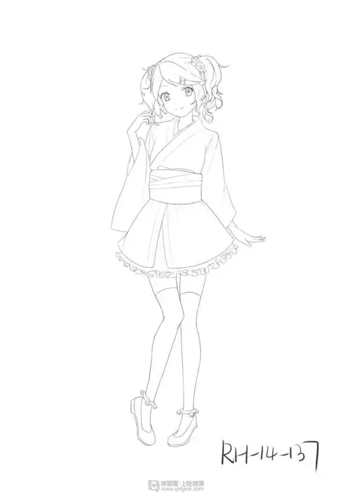 作业:动漫服装要怎么画?