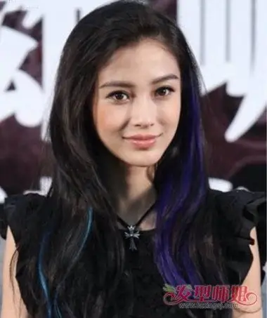 头发染什么颜色好看黑头发在个部位挑染图片