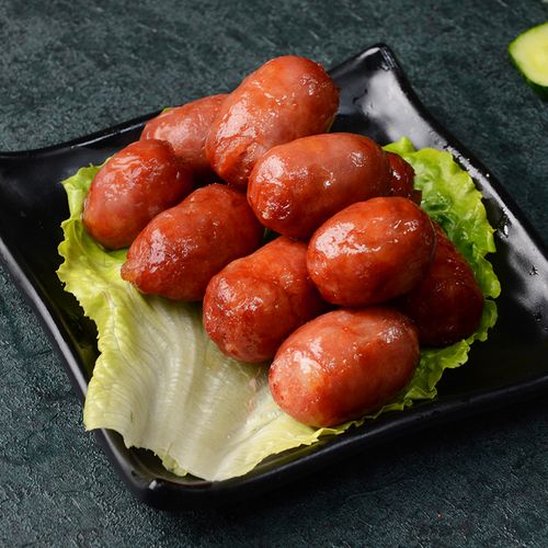 一口肠纯香肠迷你腊肠台湾特色小吃油炸烧烤香肠