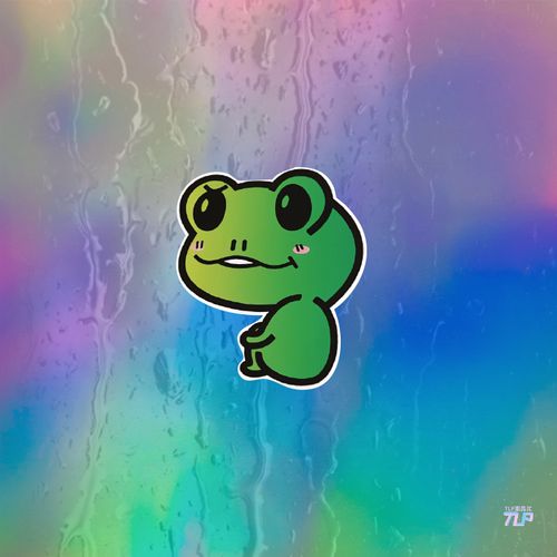 tlp反光车贴 潮款萌萌青蛙卡通可爱宠物幼儿园贴纸笔记本行李箱贴