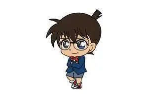 柯南怎么画柯南简笔画漂亮手绘柯南动漫简笔画名侦探柯南简笔画柯南