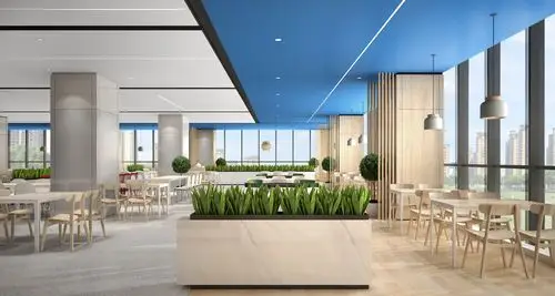 月泉晓彻|天津爱旭太阳能"月牙泉"员工餐厅设计