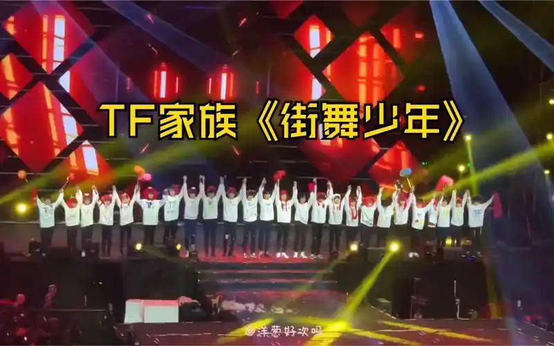 01.11 tf家族全员 粉丝大合唱 阿姨之歌《街舞少年》远景饭拍