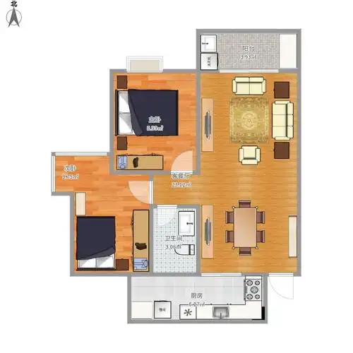 二室二厅户型图大全,装修户型图,户型图分析,户型图设计方案