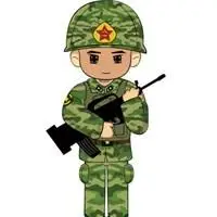 军人动漫照片头像大全可爱卡通点击鼠标右键下载