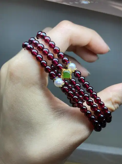 9178 『莫桑比克酒红石榴石』天然水晶手链