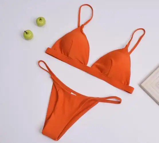 欧美新款海边沙滩三点式比基尼性感泳装分体泳衣女时尚欧美泳装